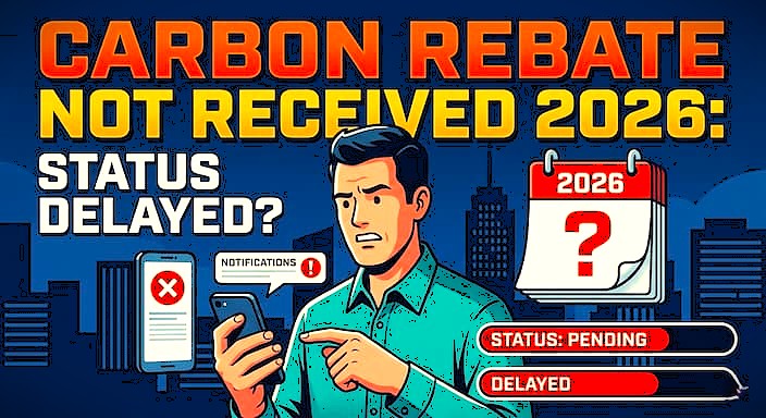 Carbon Rebate Not Received 2026