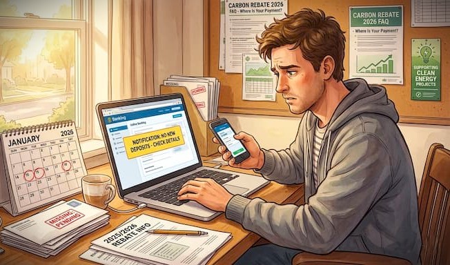 Carbon Rebate Not Received 2026