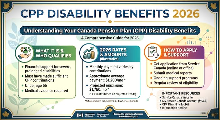 CPP Disability Benefits 2026