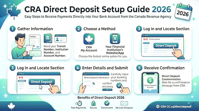 CRA Direct Deposit Setup Guide 2026