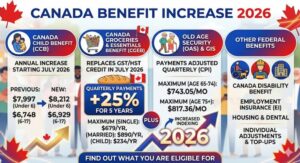 Canada Benefit Increase 2026