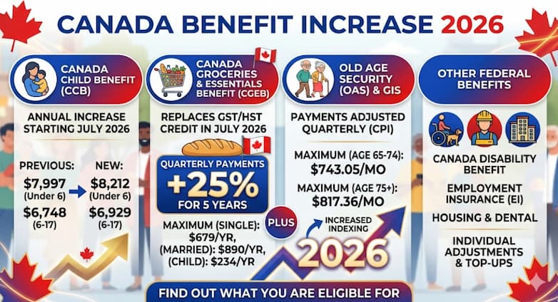 Canada Benefit Increase 2026