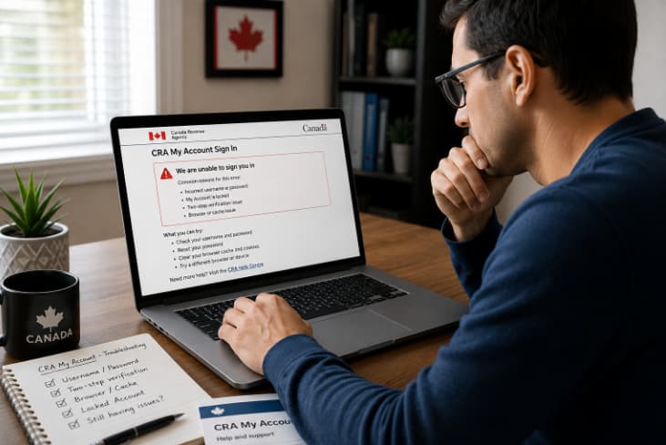 Common CRA My Account Errors and Fixes