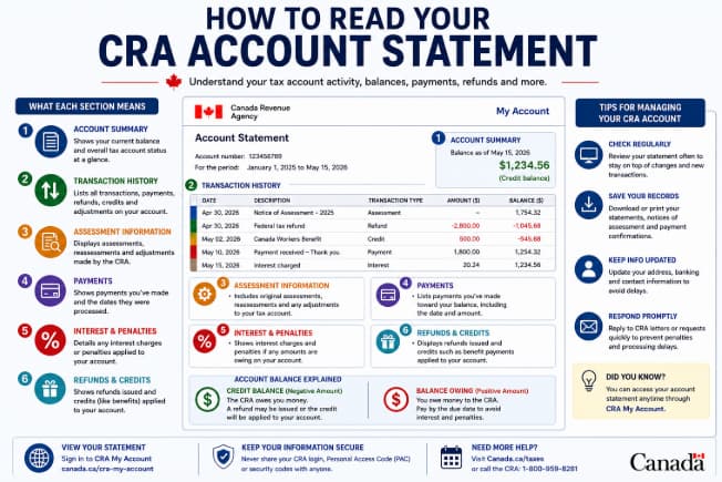 How to Read Your CRA Account Statement