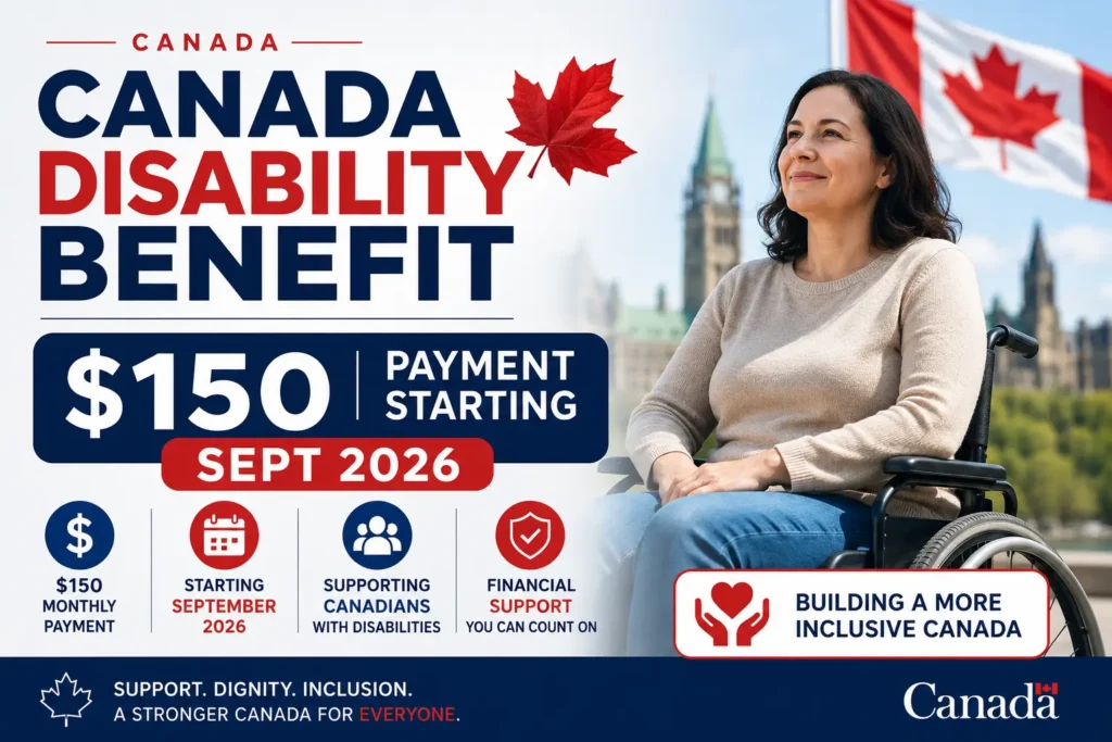 Canada Disability Benefit: $150 Payment Starting Sept 2026