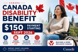 Canada Disability Benefit: $150 Payment Starting Sept 2026