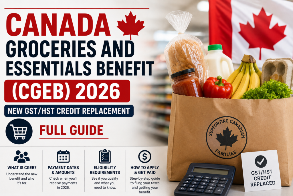 Canada Groceries and Essentials Benefit (CGEB) 2026